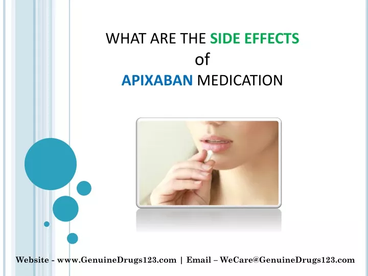 what are the side effects of apixaban medication