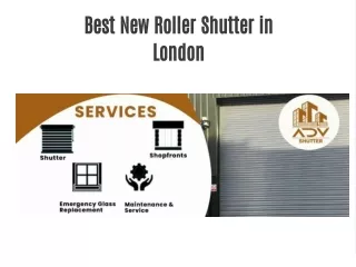 Best New Roller Shutter in London