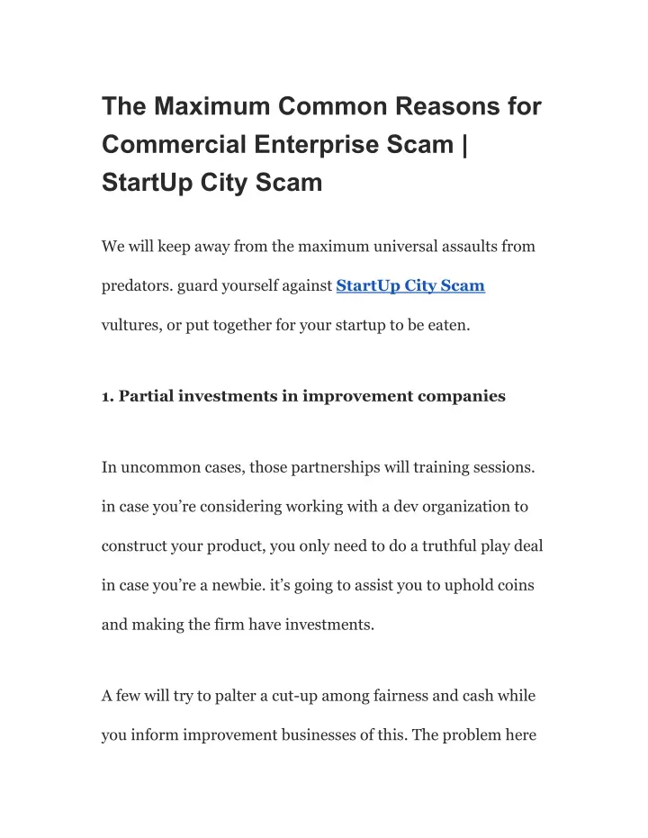 the maximum common reasons for commercial