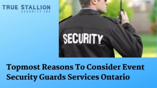 Event Security Guards Services in Ontario | True Stallion Security