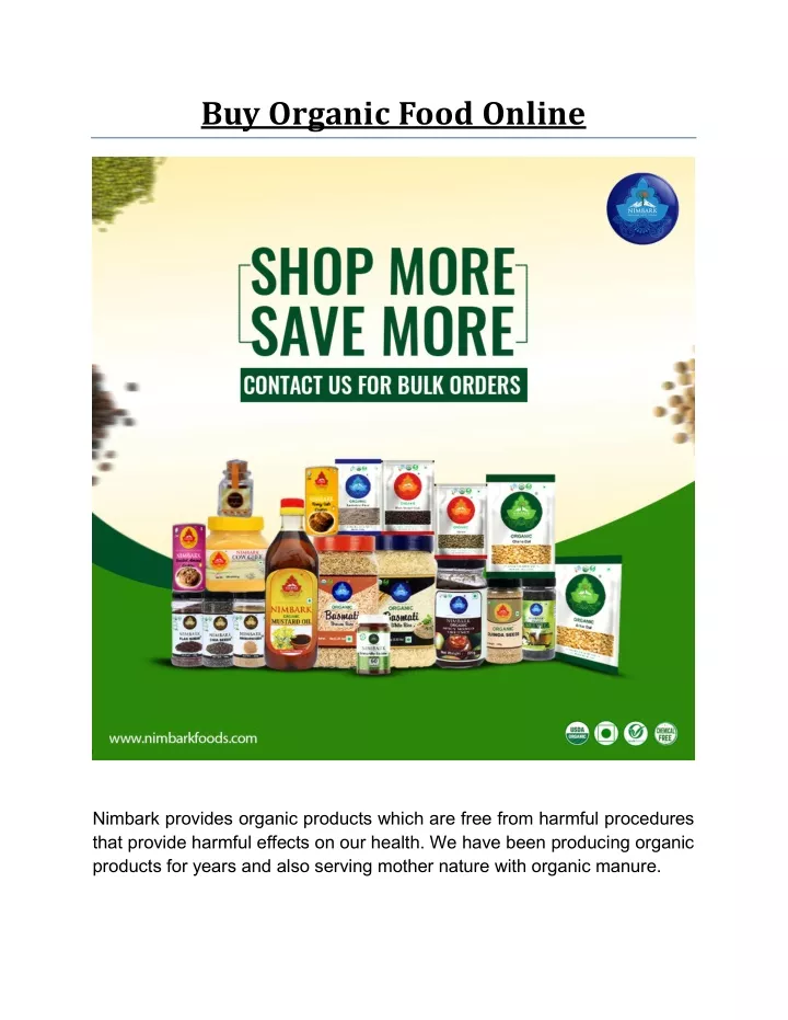 buy organic food online