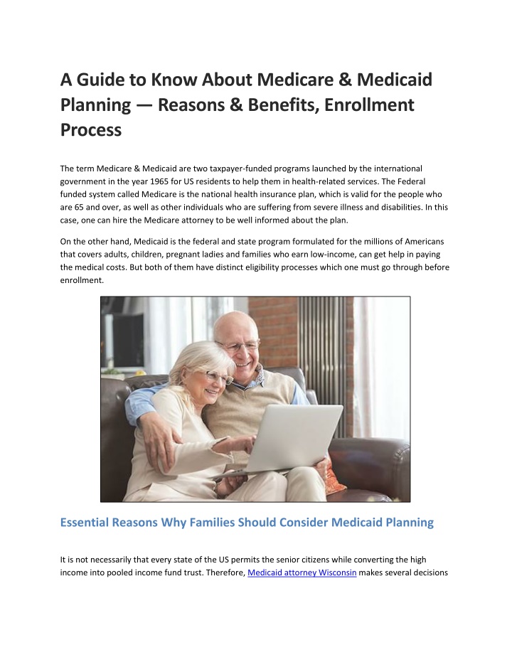 a guide to know about medicare medicaid planning