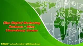 Tips Digital Marketing Business – Mina Chowdhury Doctor