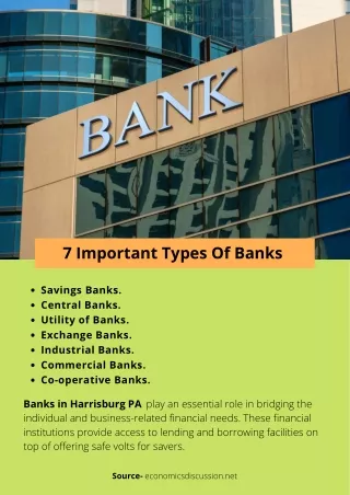 7 Important Types Of Banks
