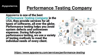 performance testing company