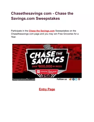 Chasethesavings com