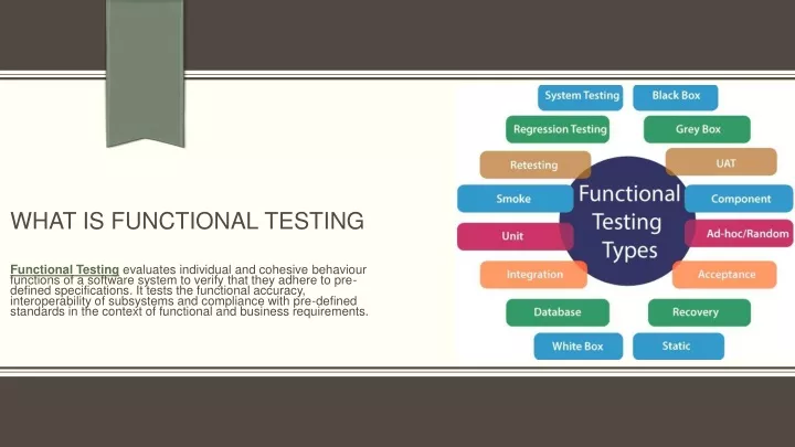 what is functional testing