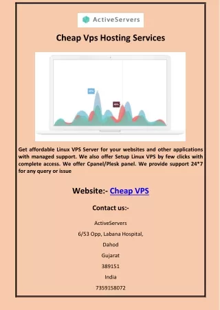 cheap vps hosting services