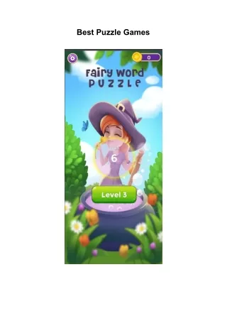 best puzzle games