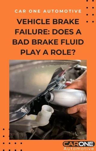 Why does a vehicle's brakes fail due to a lack of brake fluid?