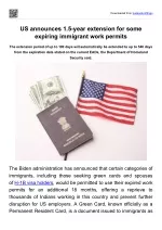 US announces 1.5-year extension for some expiring immigrant work permits - slide 1