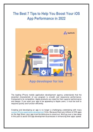 Tips to Boost your iOS App Performance