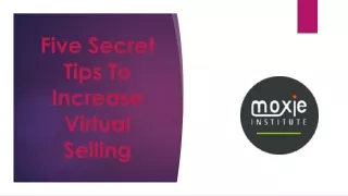 Five Secret Tips To Increase Virtual Selling