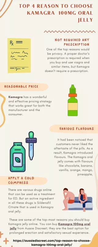 Top 4 Reason to Choose Kamagra  100mg Oral Jelly