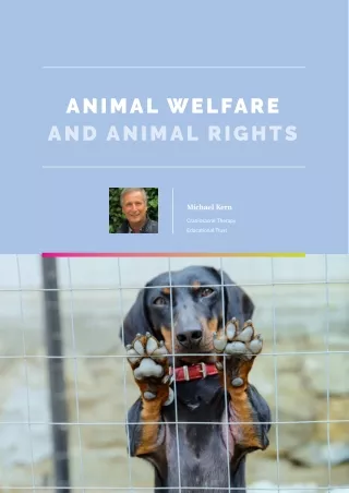 Animal Welfare and Animal Rights