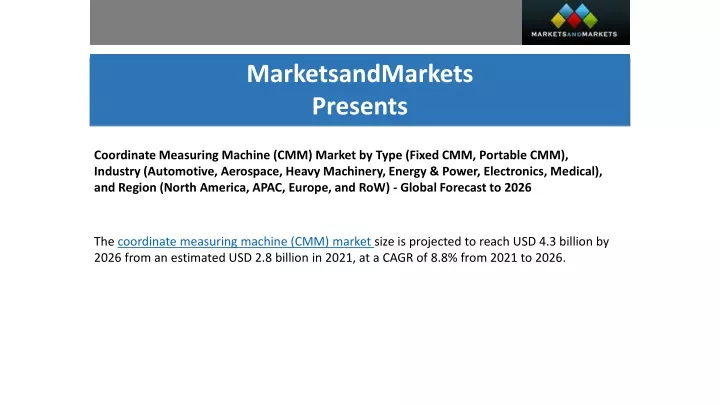 marketsandmarkets presents