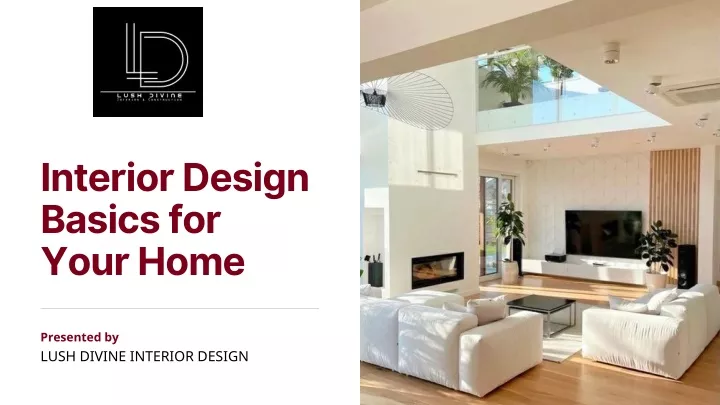 interior design basics for your home