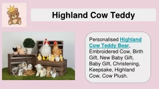Highland Cow Teddy - Kingdomoftoys