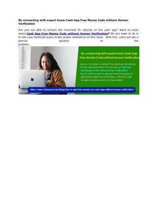 by connecting with expert know cash app free