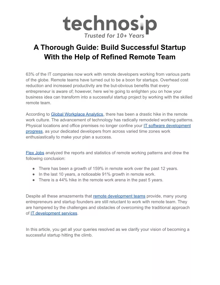 a thorough guide build successful startup with