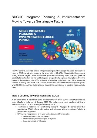 SDGCC Integrated Planning & Implementation_ Moving Towards Sustainable Future.docx