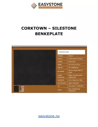 corktown silestone benkeplate