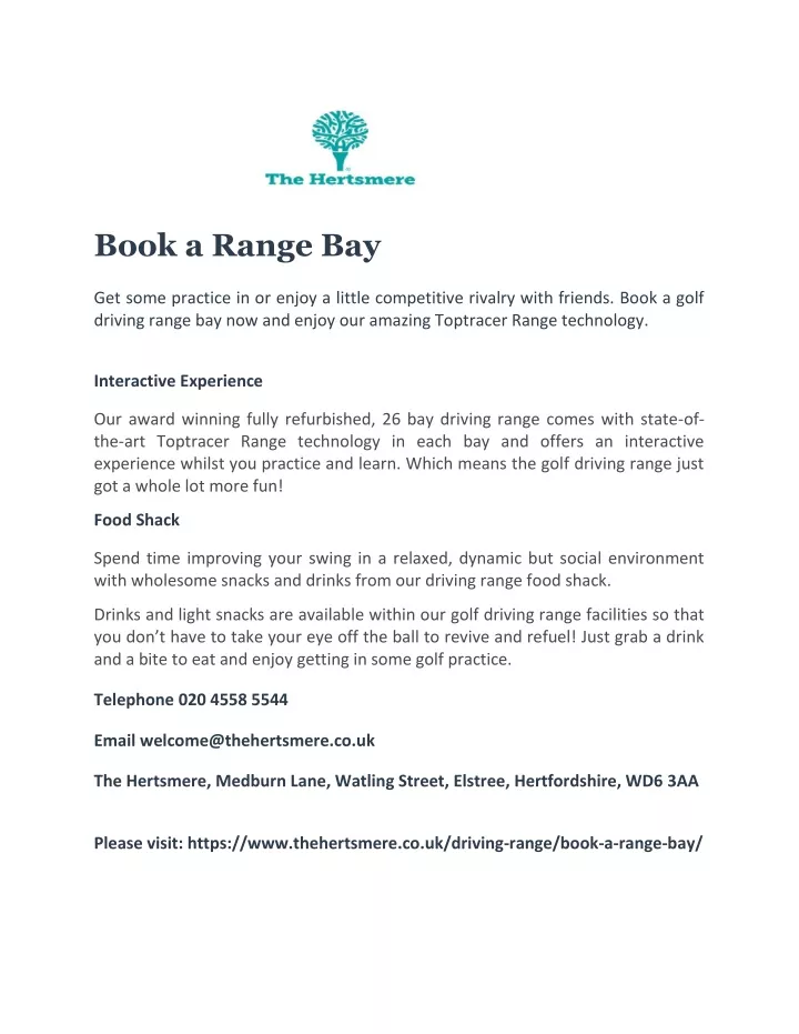 book a range bay