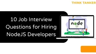 10 job interview questions for hiring nodejs