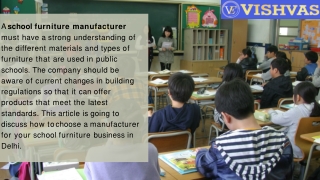 School furniture manufacturer in Delhi