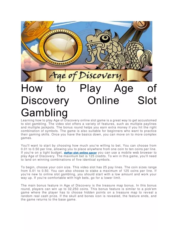 how discovery gambling learning how to play