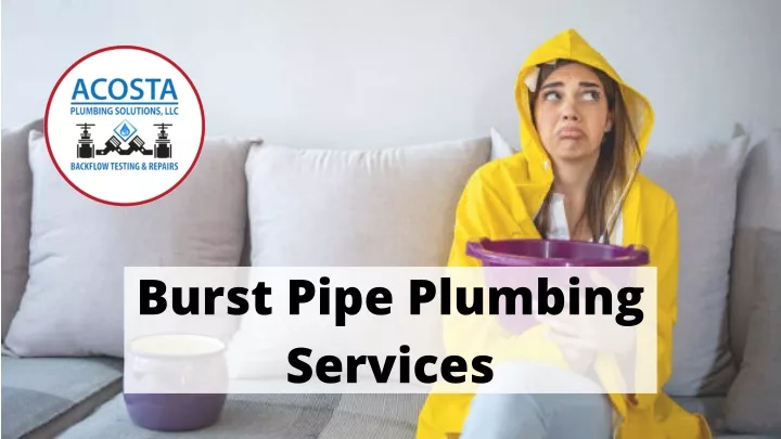 burst pipe plumbing services