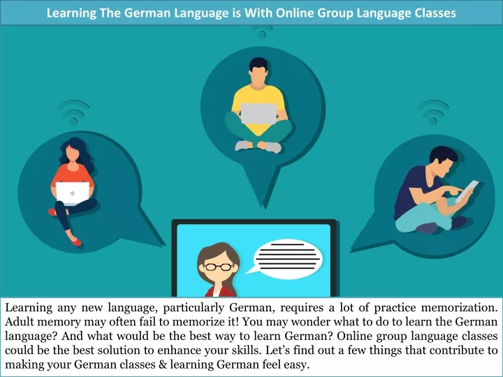 learning the german language is with online group language classes