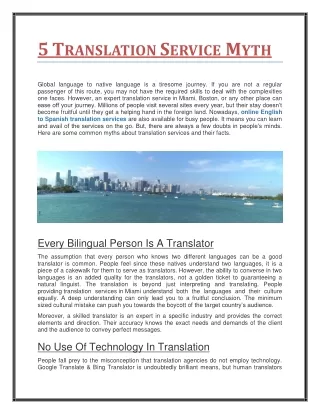 Online English To Spanish Translation Services.