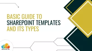 basic guide to sharepoint templates and its types