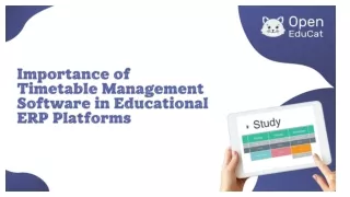 Importance of Timetable Management Software in Educational ERP Platforms