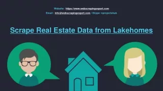 Scrape Real Estate Data from Lakehomes