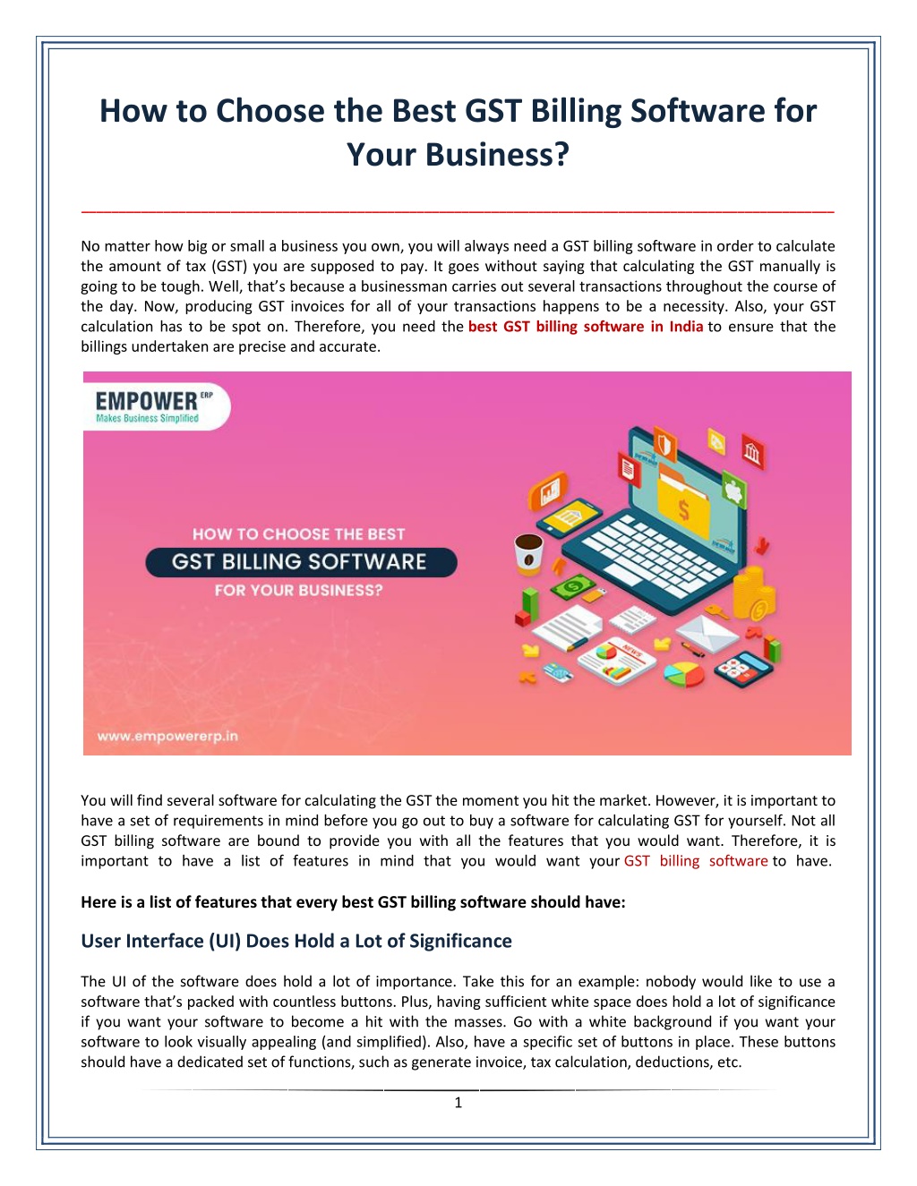 PPT - How to Choose the Best GST Billing Software for Your Business ...