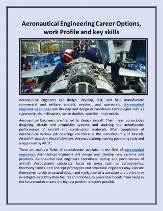 aeronautical engineering career options work