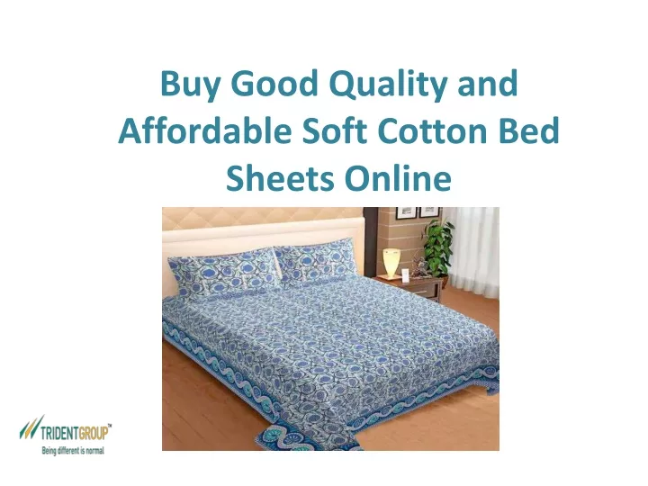 buy good quality and affordable soft cotton bed sheets online
