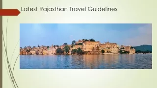 Most up to date Covid-19 Rajasthan Travel Guidelines | Thomas Cook