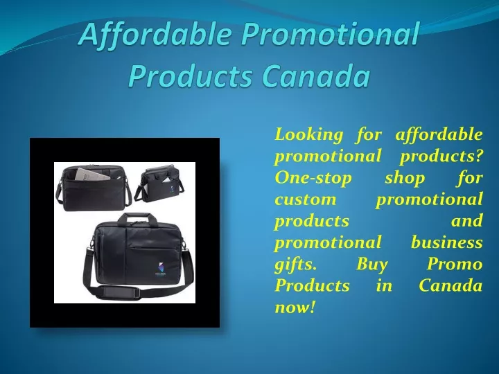 affordable promotional products canada