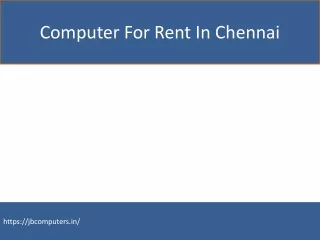 computer for rent in chennai