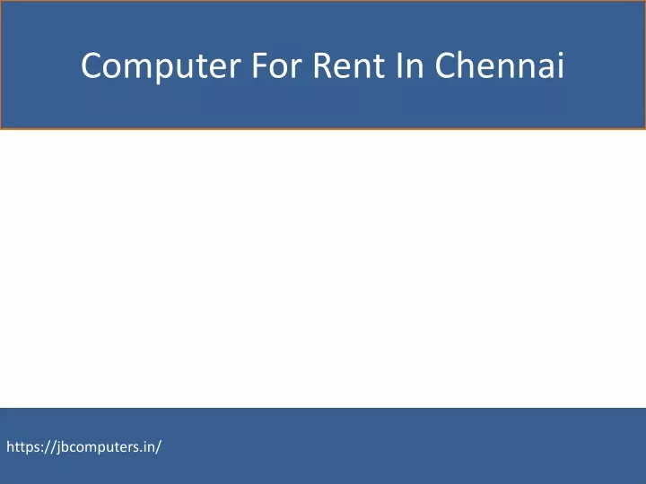 computer for rent in chennai