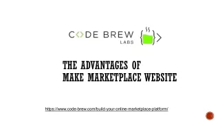The Advantages of make marketplace Website