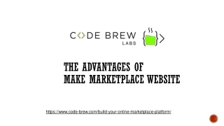 The Advantages of make marketplace Website