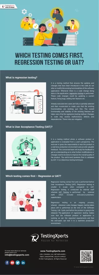 which testing comes first regression testing