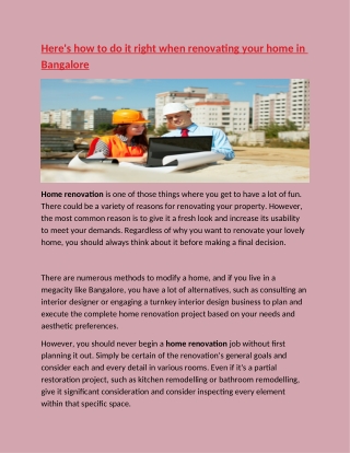 here s how to do it right when renovating your