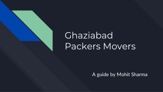 Packers and Movers in Ghaziabad