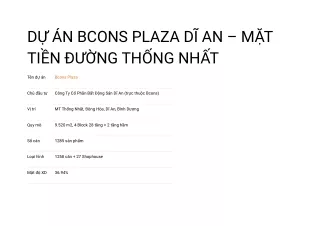 Bcons Plaza Đông Hòa - Dự án thứ 6 tại Dĩ An của Bcons