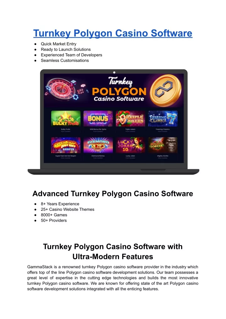turnkey polygon casino software
